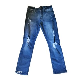NWT ROF 32 X 30 Distressed Skinny Jeans